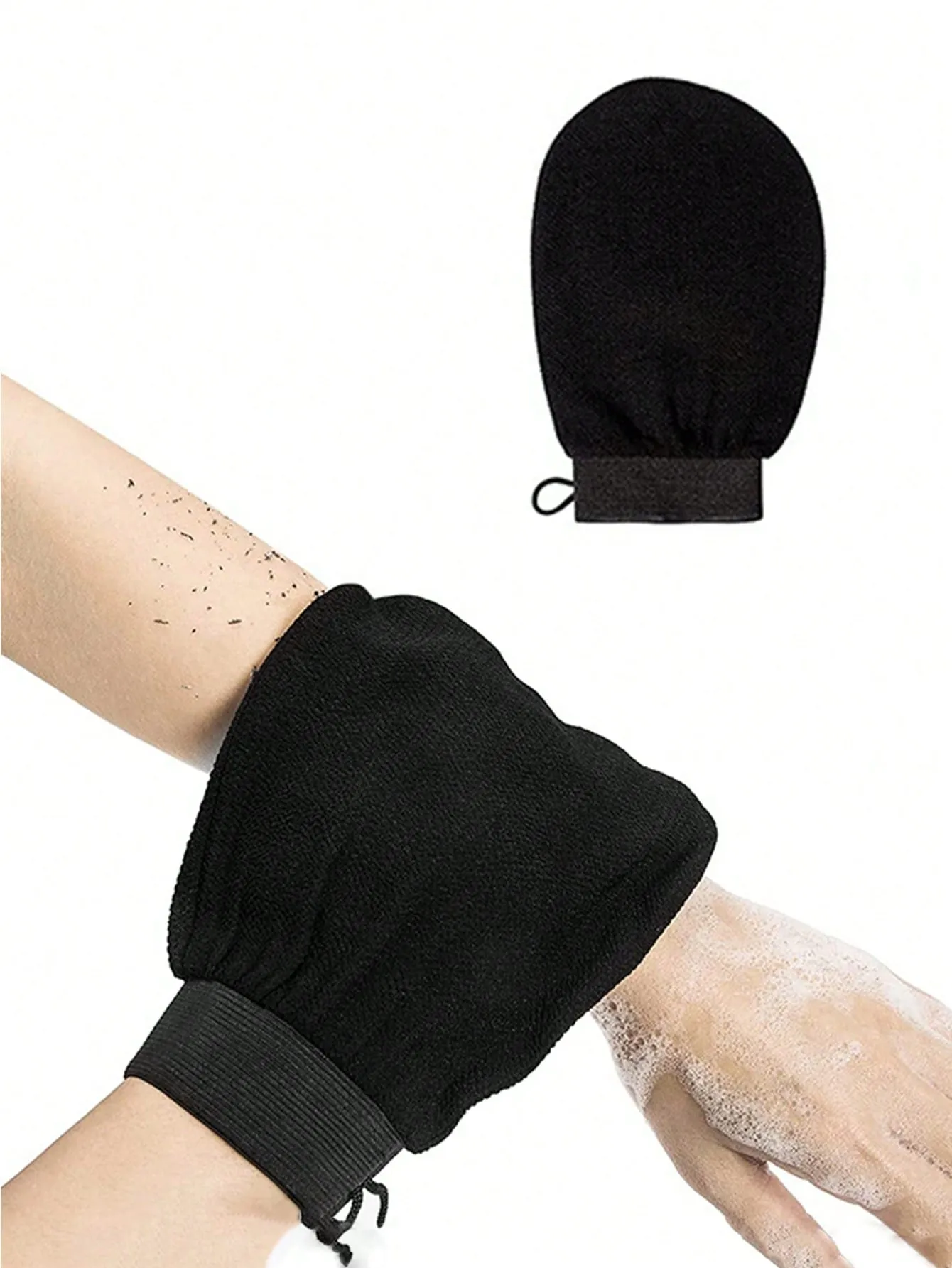 1pc Deep Exfoliating Mitt Smooth And Radiant - Body Scrubber Bath And Shower - Cleans Dead Dry - Gentle And Effective Exfoliating Glove Random Color