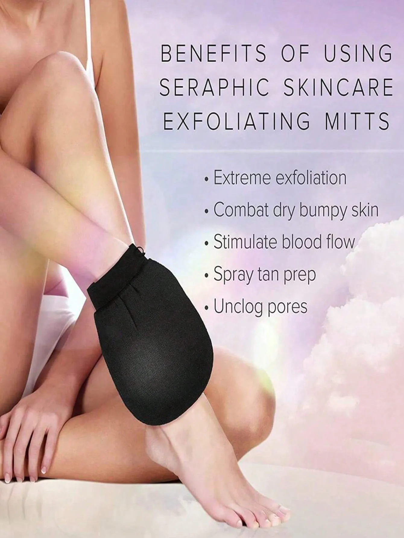 1pc Deep Exfoliating Mitt Smooth And Radiant - Body Scrubber Bath And Shower - Cleans Dead Dry - Gentle And Effective Exfoliating Glove
