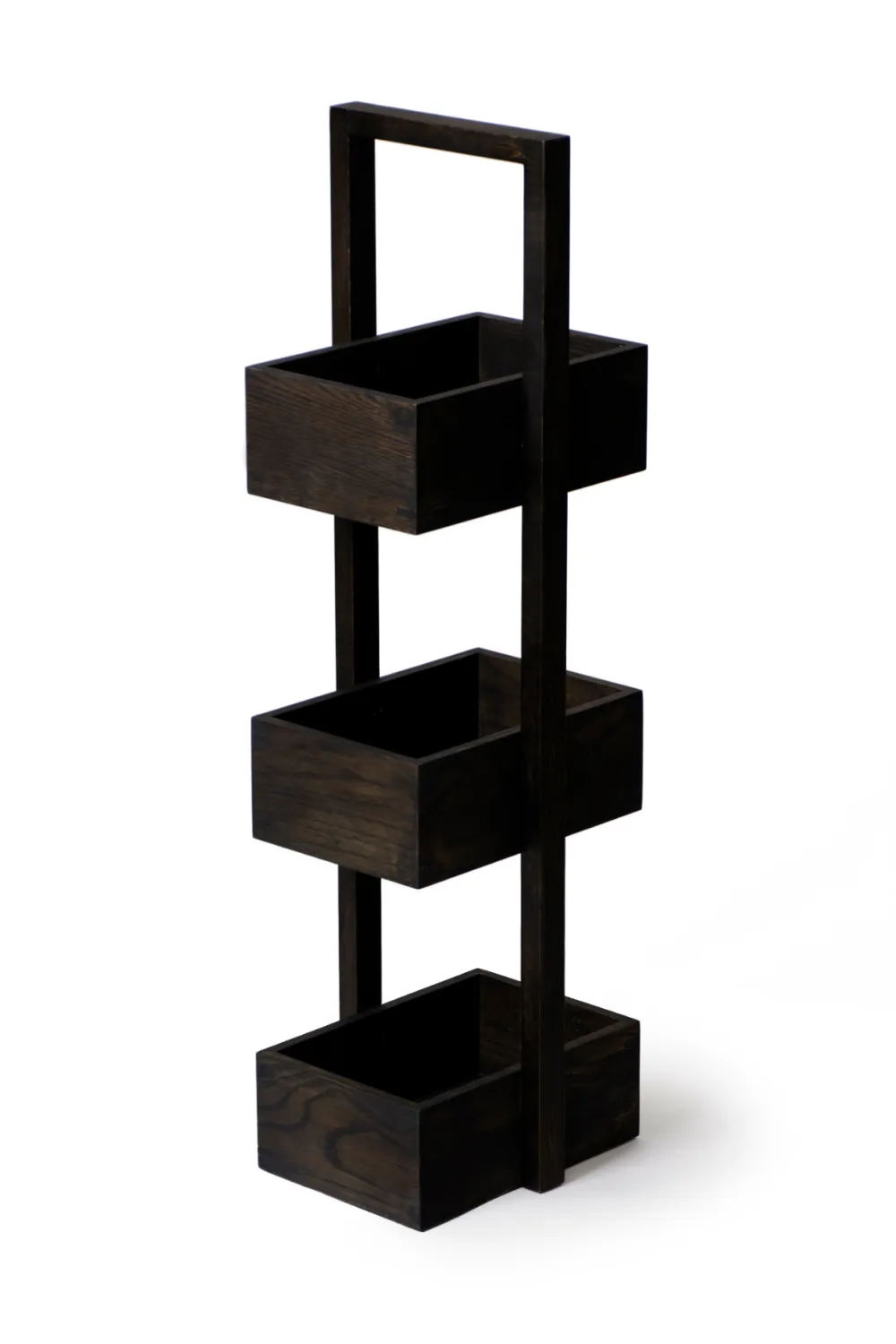 3 Tray Oak Storage Caddy | Wireworks Caddy Mezza