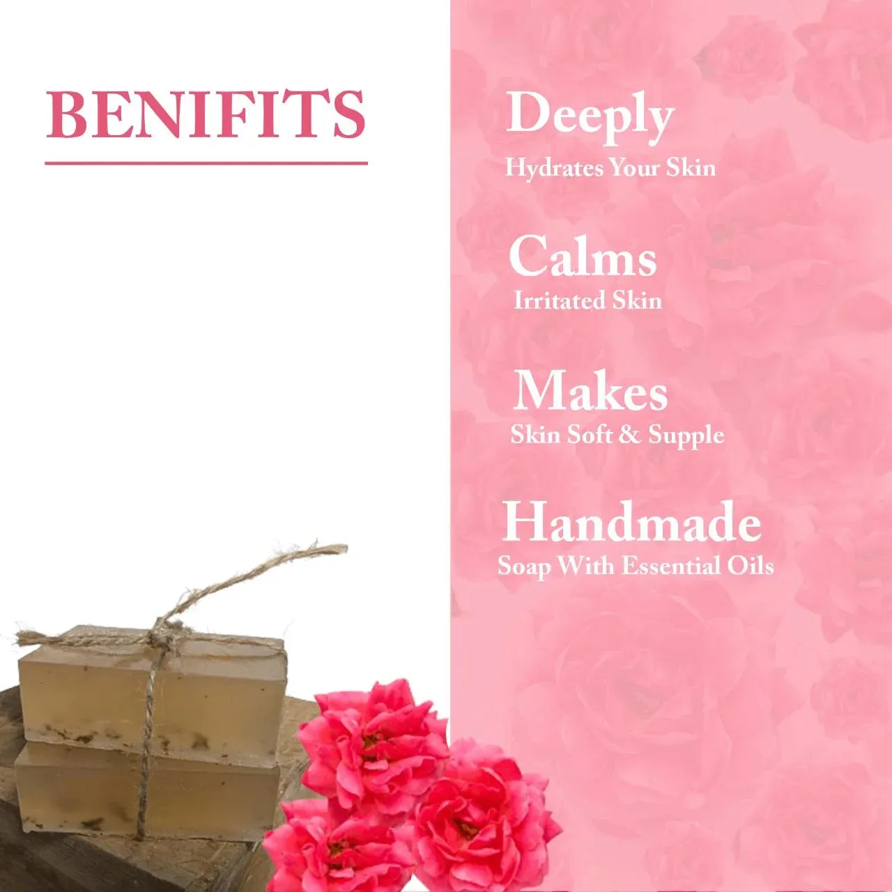 Astro Plus Rose Soap Homemade I Natural Rose Soap At Home For Your Healthy Skin I Homemade Rose Soap Use For Deep Cleansing & Glowing Skin