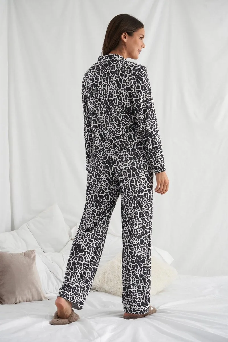 Bamboo Pyjama Set in Luxe Leopard