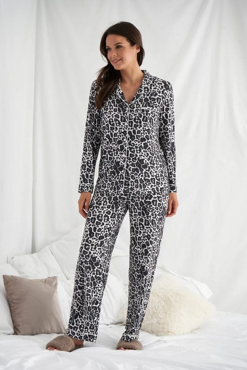 Bamboo Pyjama Set in Luxe Leopard