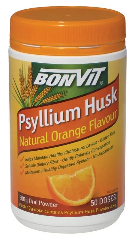 Bonvit Psyllium Husk Tub With Natural Orange Flavour