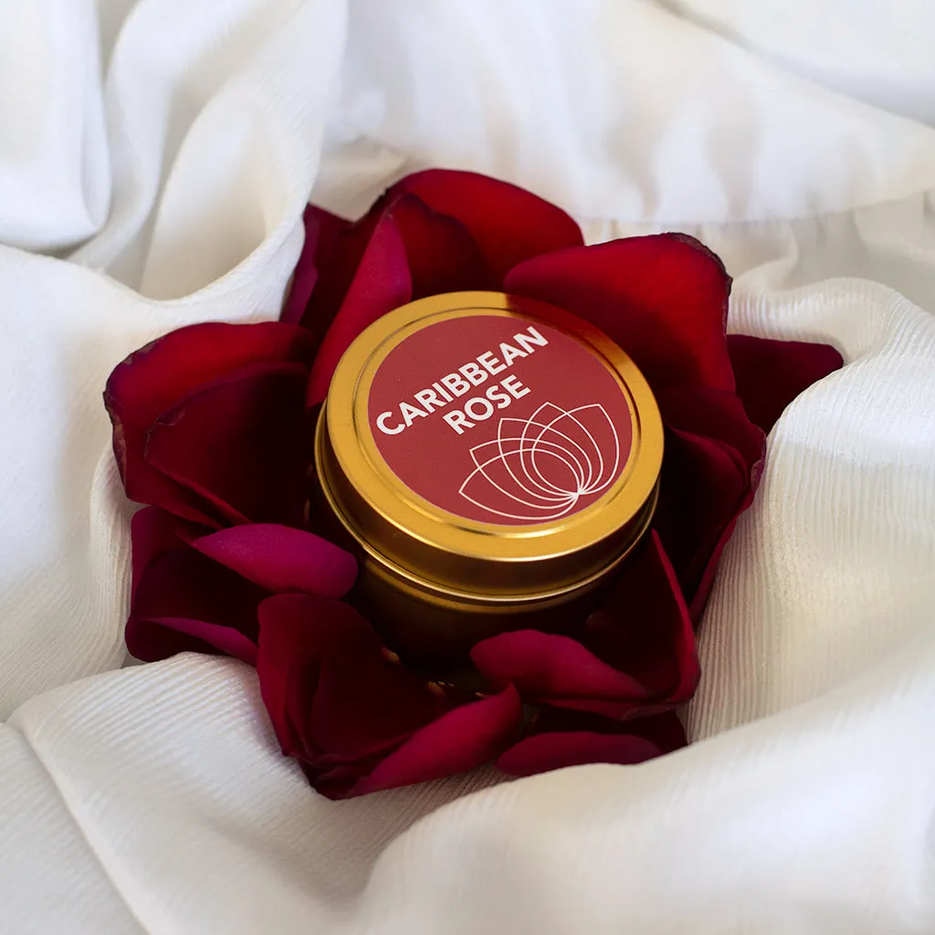 Caribbean Rose Massage Candle 4 oz