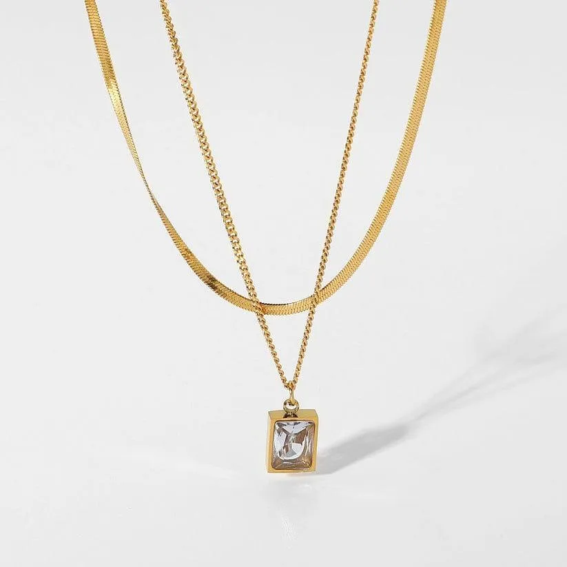 Double Layered Gold plated Necklace