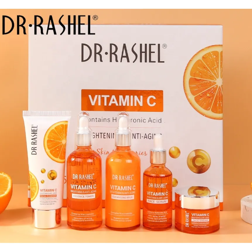 Dr. Rashel Vitamin C  Brightening & Anti Aging Skin Care Series 5 Piece Set
