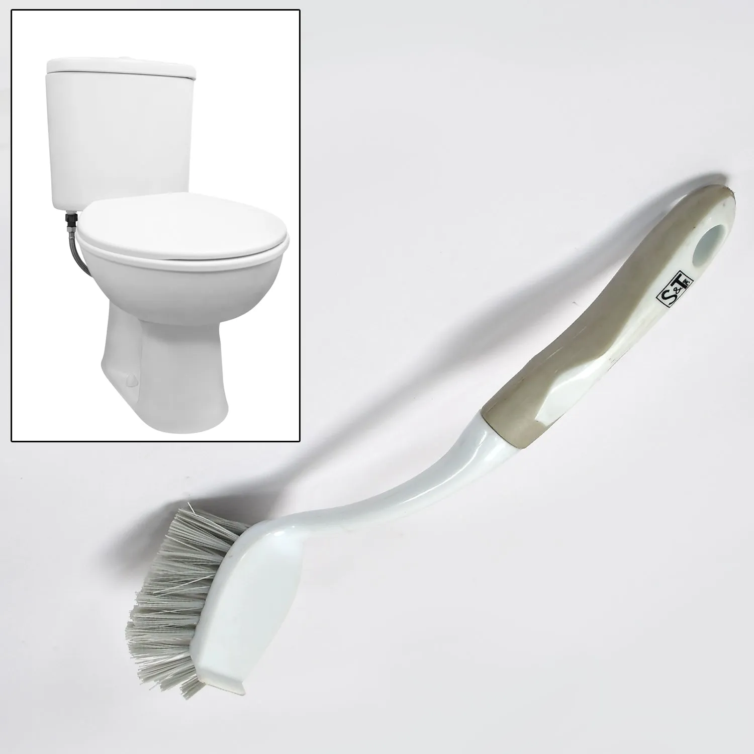 Flexible Bristles Use for Multipurpose Cleaning Sink, Washbasin, Toilets. Bathroom, Kitchen
