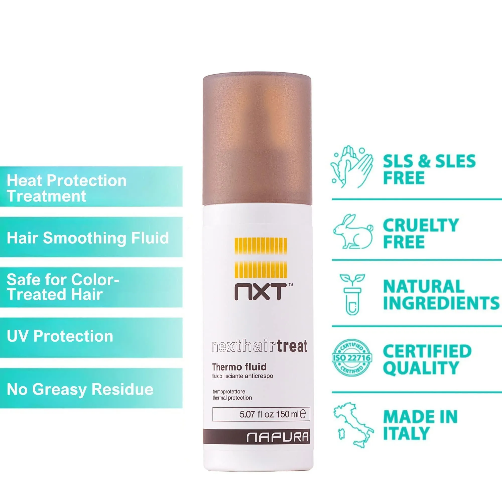Heat Protectant Flat Iron Treatment 5.07 fl oz Hair Smoothing Thermal Fluid