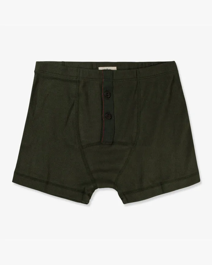 Hemen Biarritz Albar Boxer Brief - Dark Forest Green
