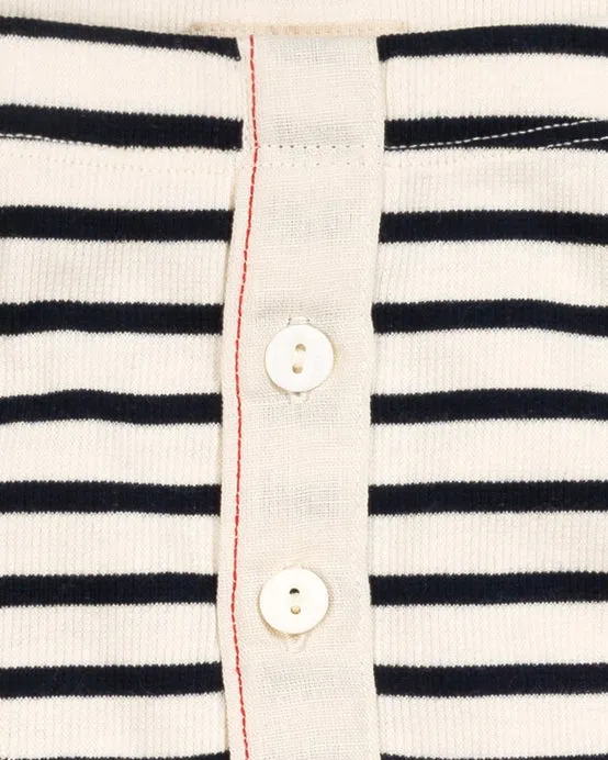 Hemen Biarritz Albar Breton Stripe Boxer Brief - Natural / Marine