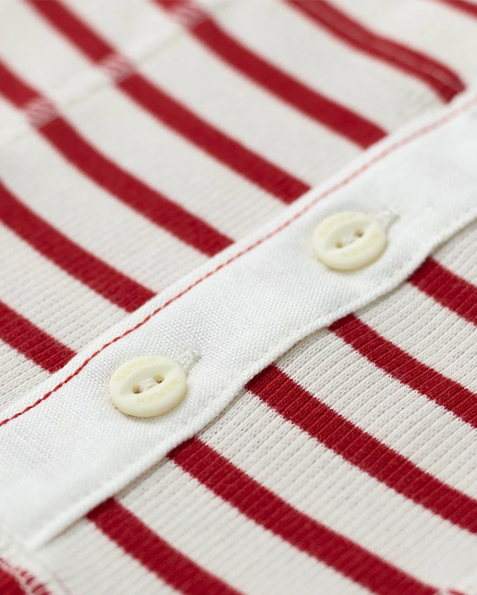 Hemen Biarritz Albar Breton Stripe Boxer Brief - Natural / Red