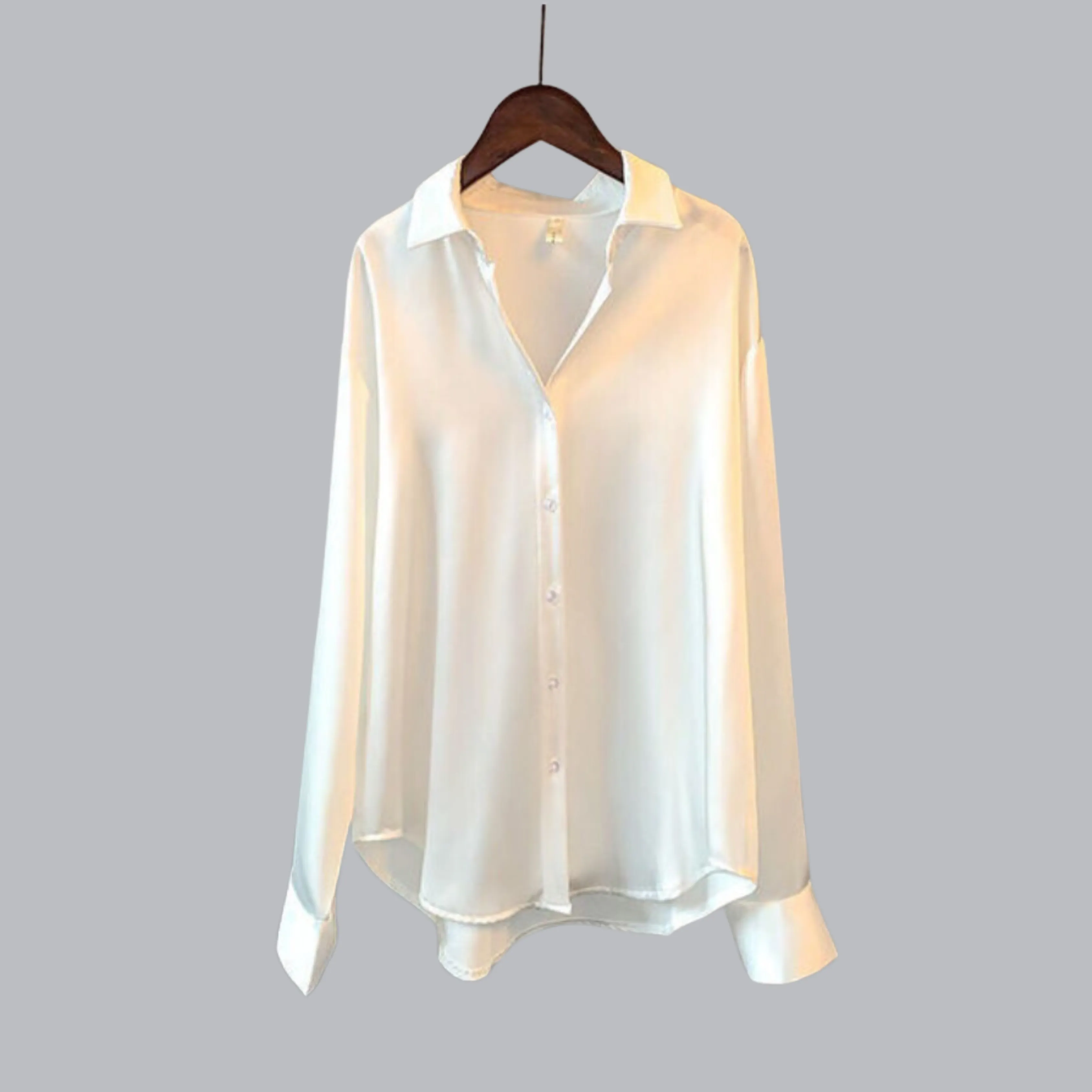 Irene - Elegant Blouse in High-Quality Satin