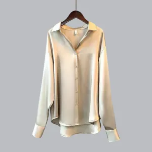 Irene - Elegant Blouse in High-Quality Satin