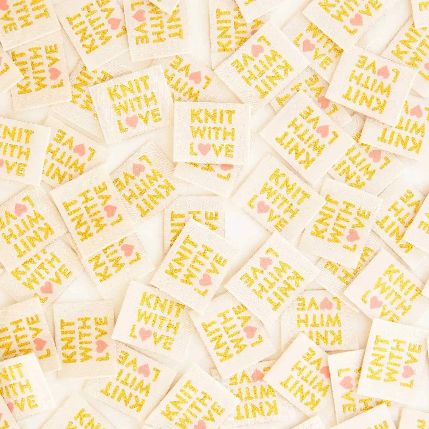 Knit with Love sew in label