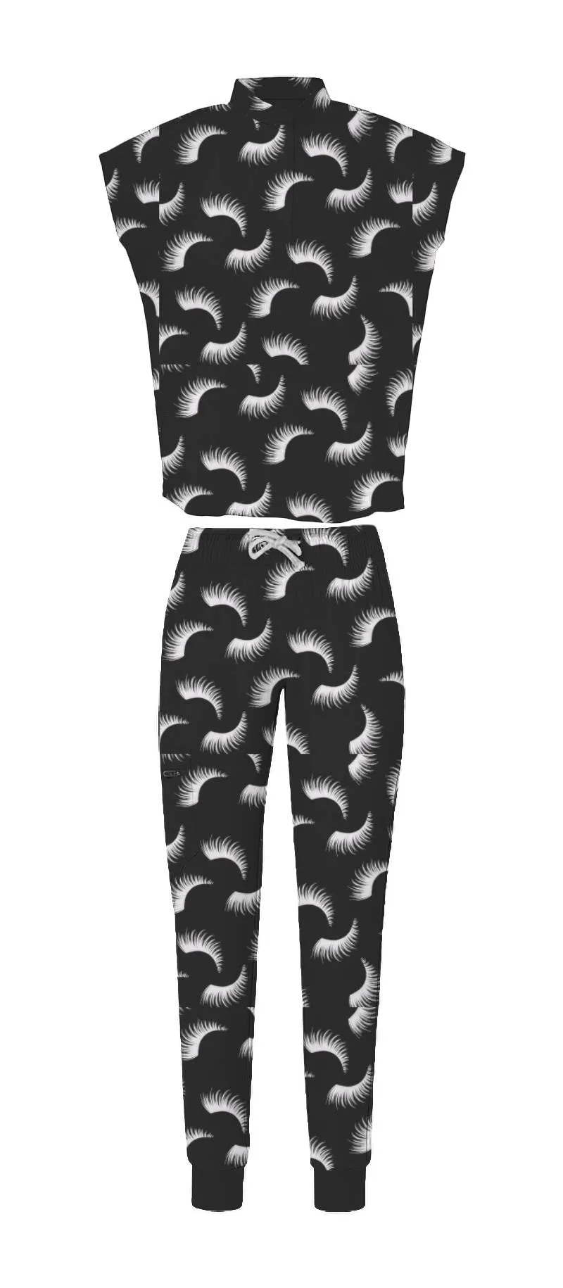 Lash Print Scrub Unifrom