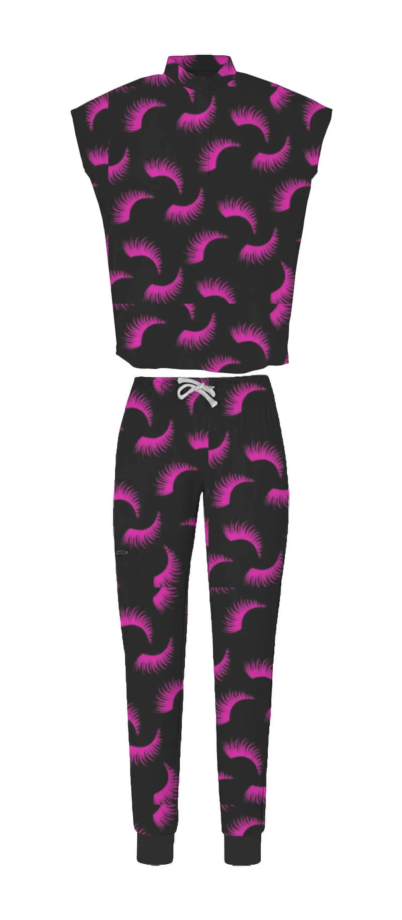 Lash Print Scrub Unifrom