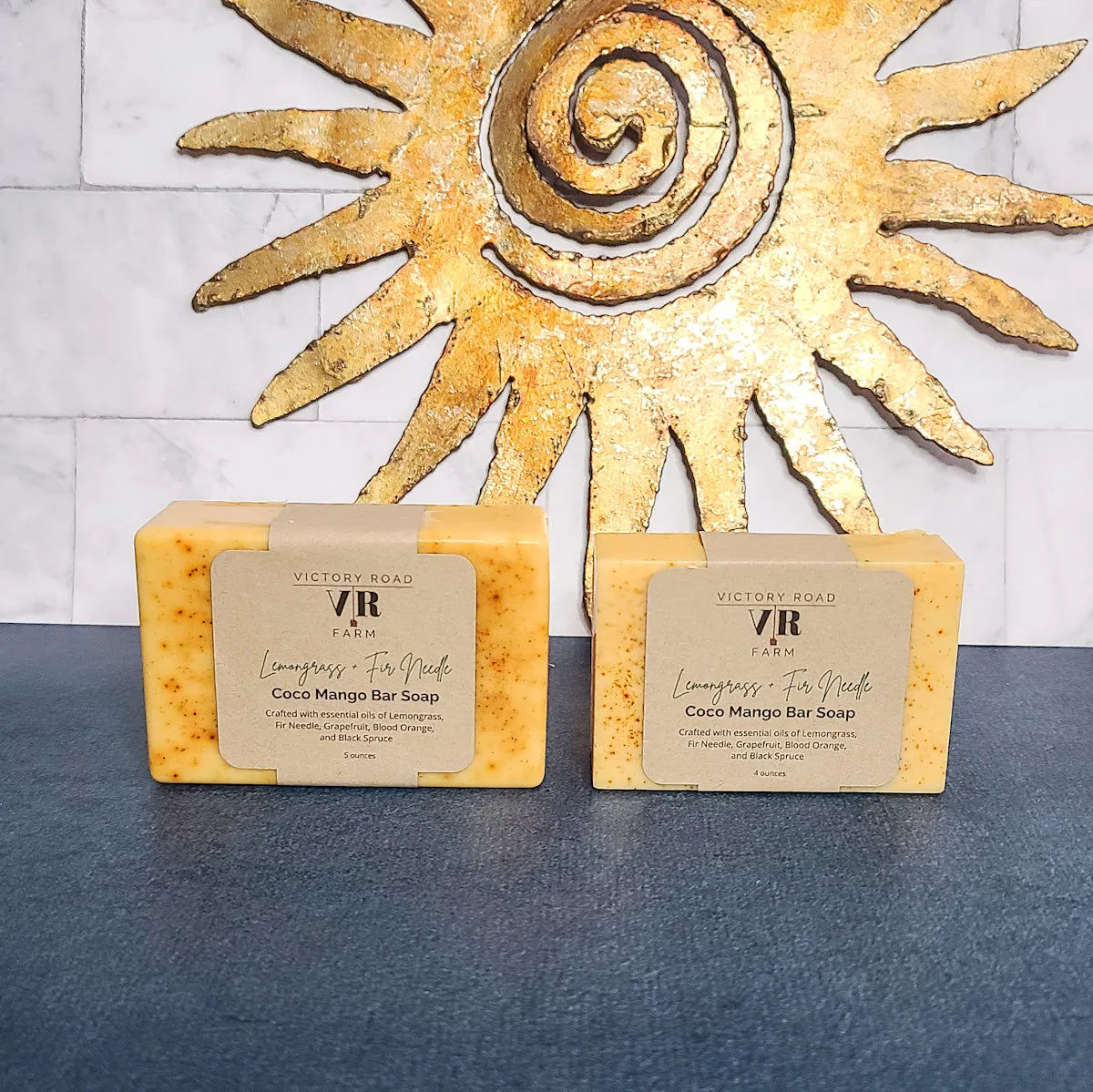 Lemongrass   Fir Needle Coco Mango Bar Soap