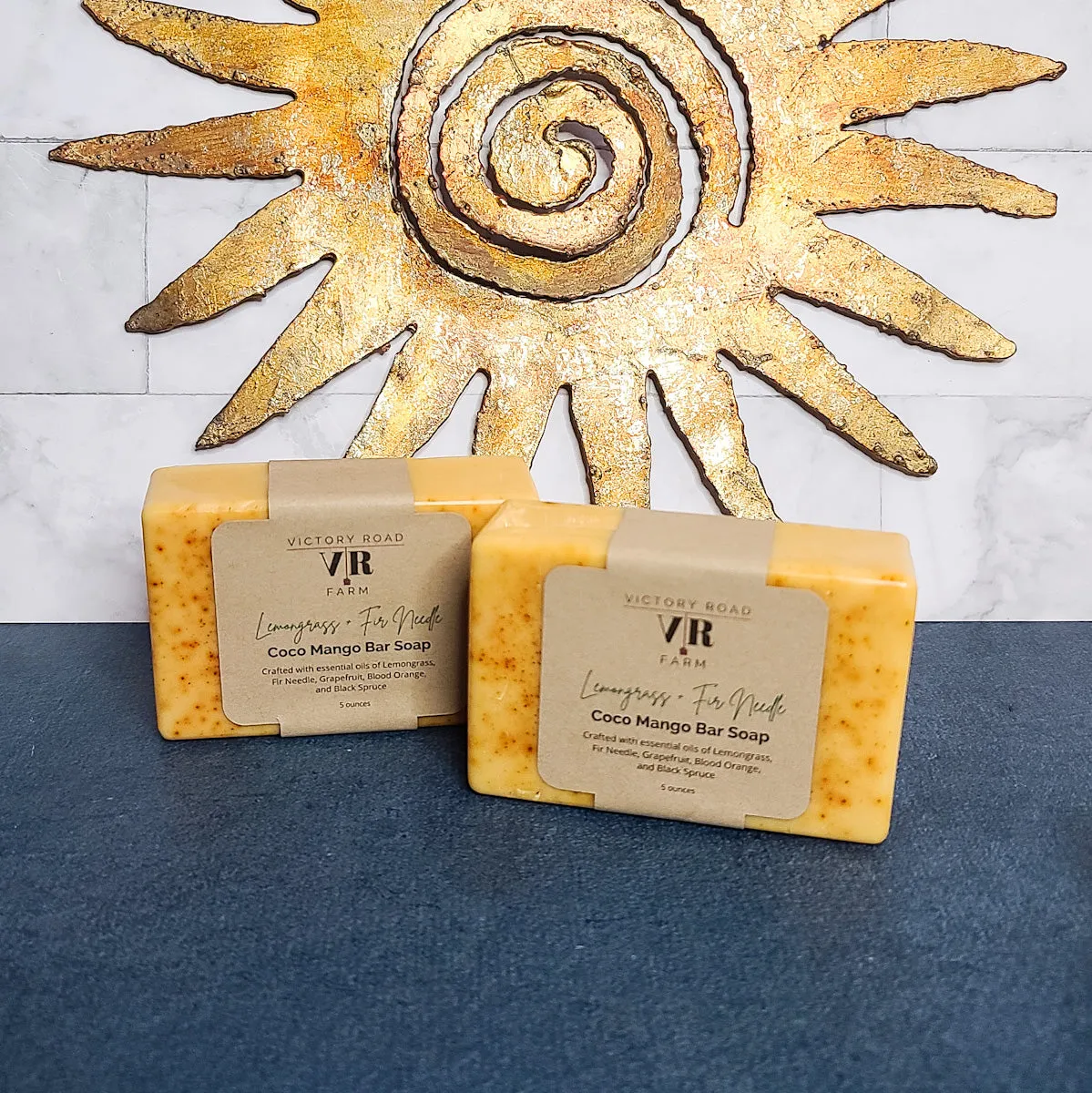 Lemongrass   Fir Needle Coco Mango Bar Soap