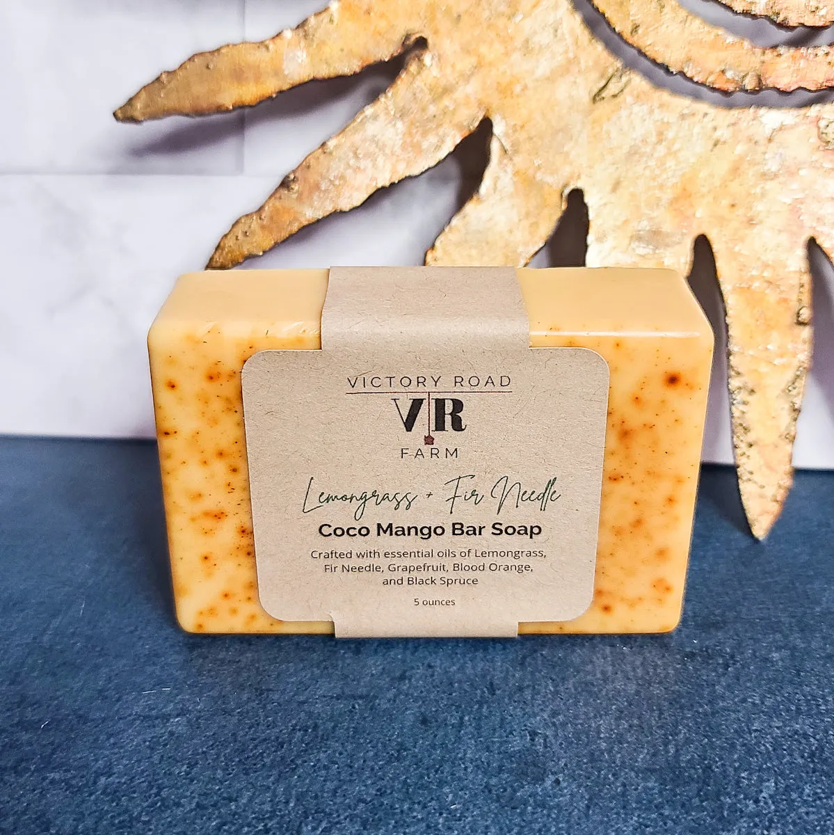 Lemongrass   Fir Needle Coco Mango Bar Soap