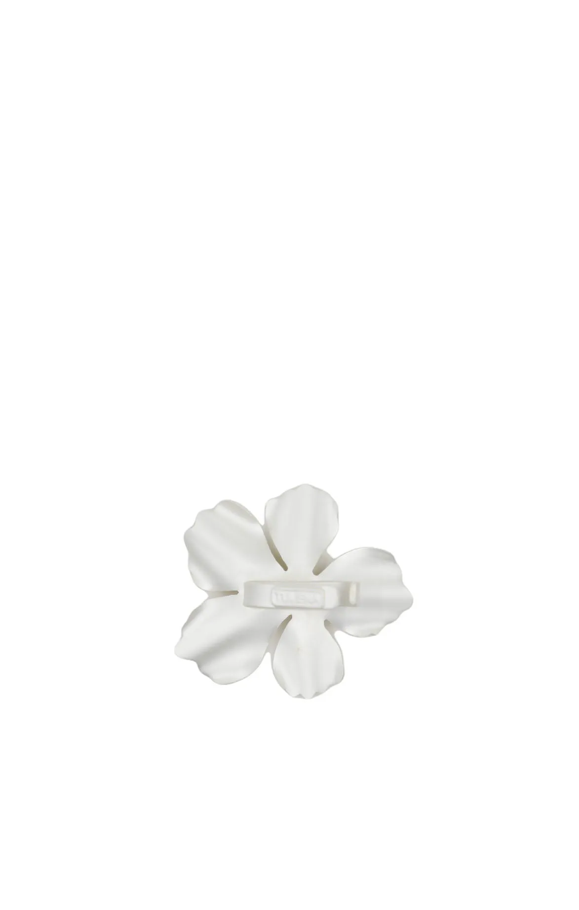 Matte Silver Flower Ear-cuff