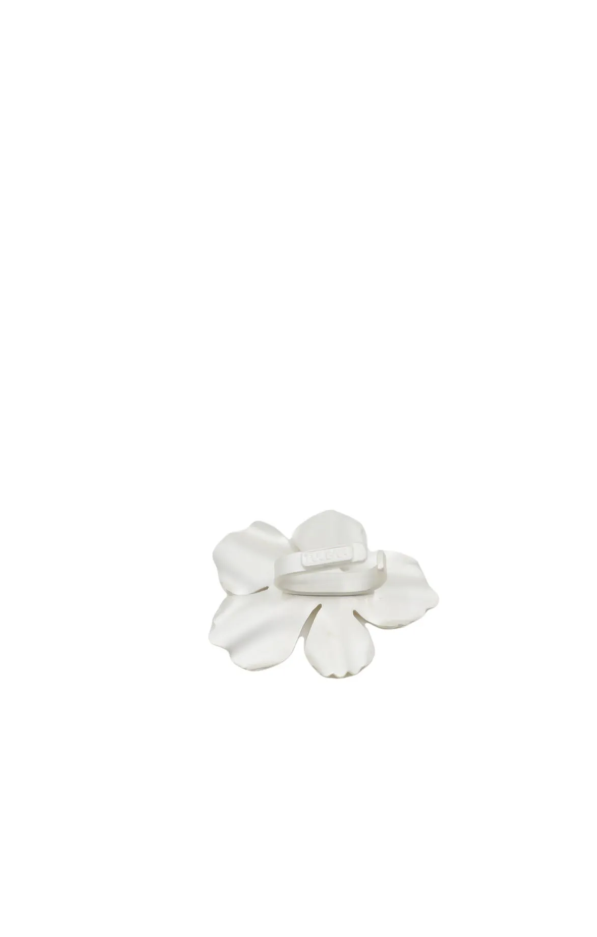 Matte Silver Flower Ear-cuff