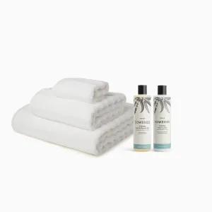 MORI Towels and Cowshed Relax Bath & Body Set