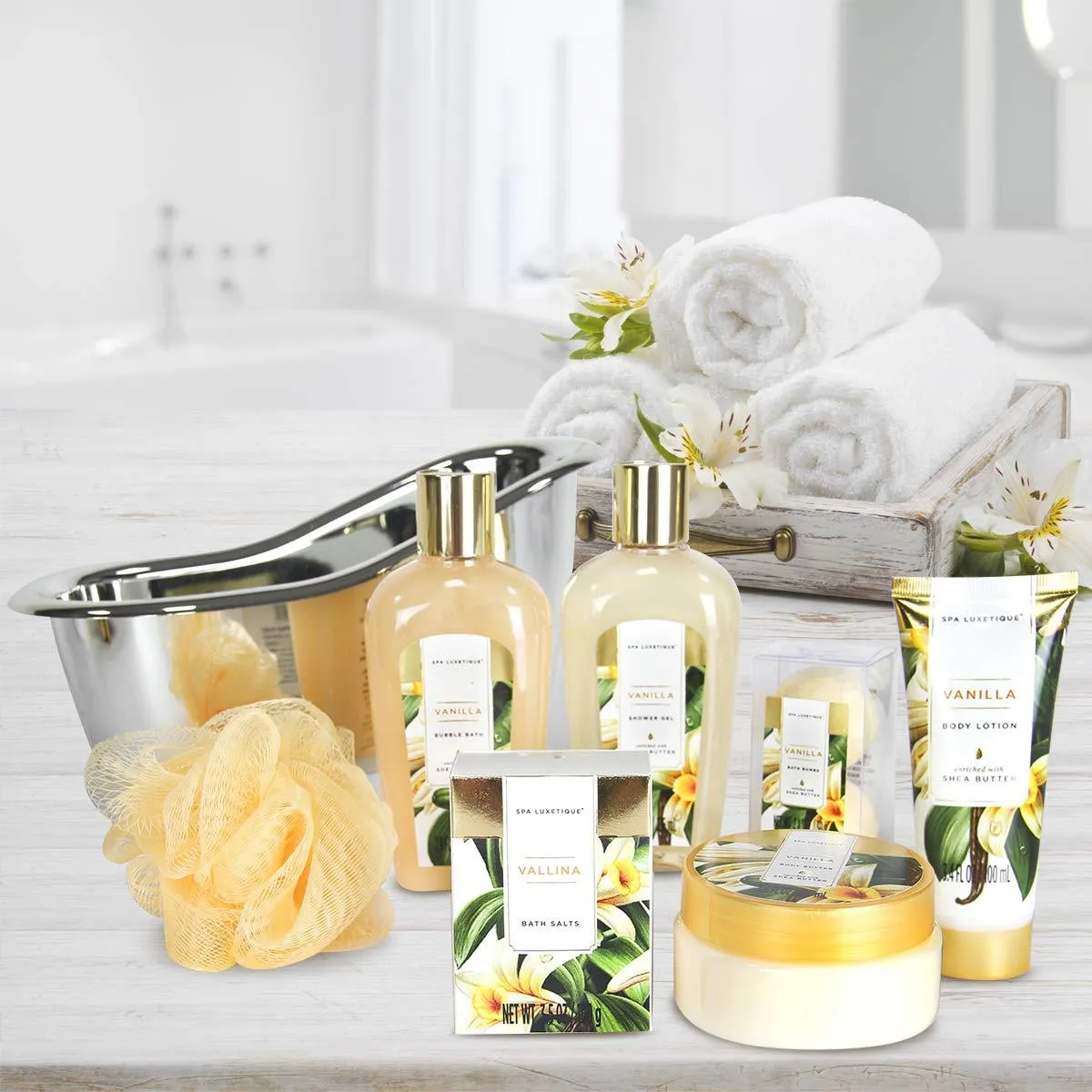 Mother's day Spa Gift Basket Vanilla Fragrance