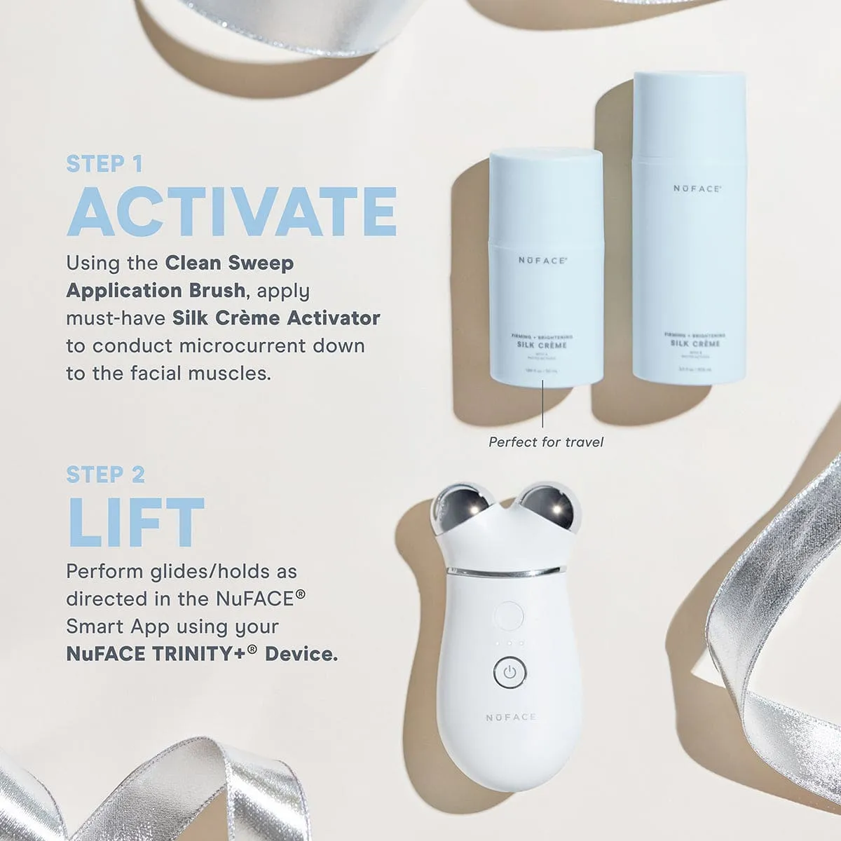 NuFACE TRINITY  Limited Edition Smart Advanced Facial Toning Routine