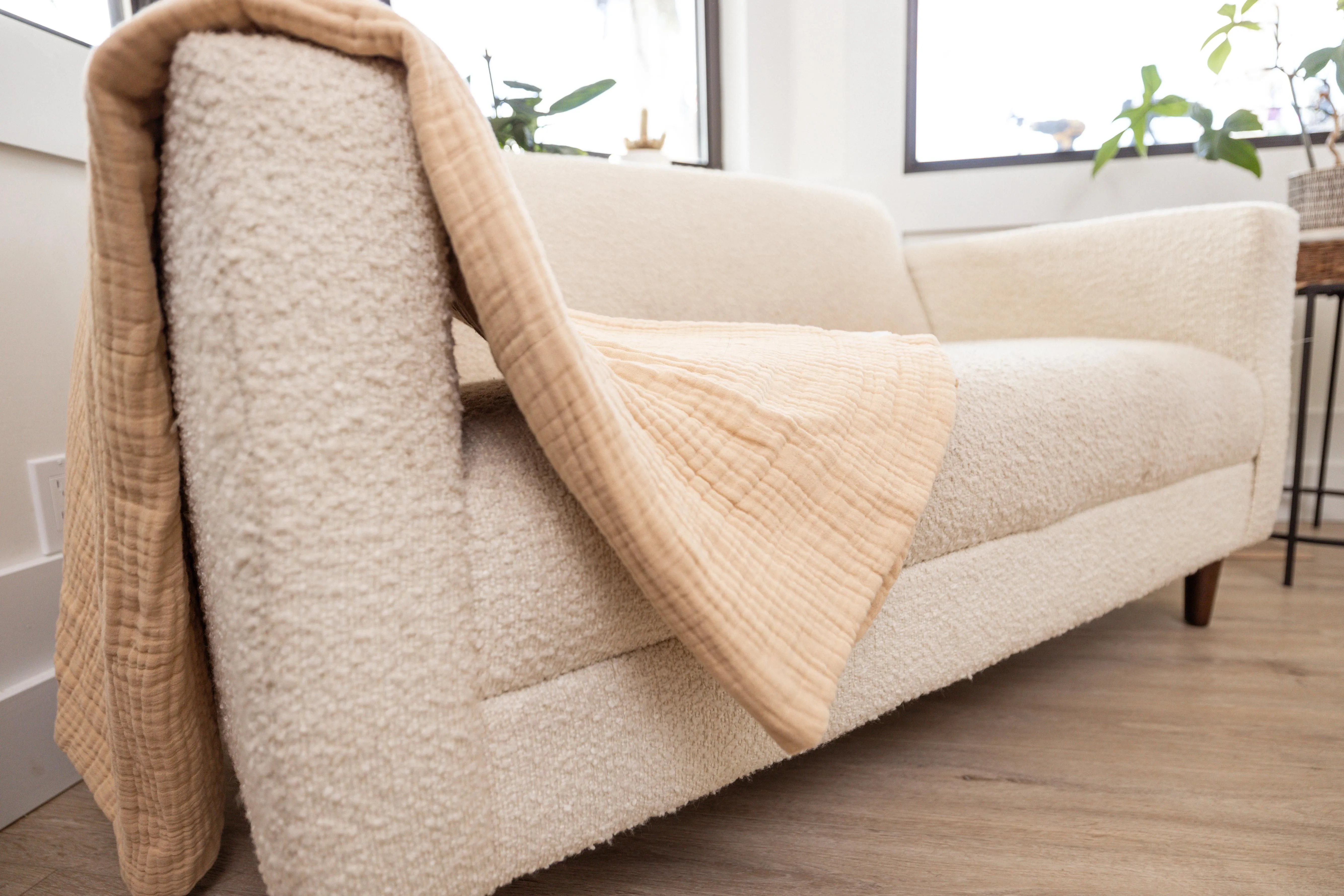 Oversized Fringe Breeze Throw