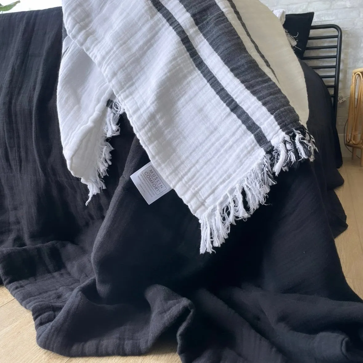 Oversized Fringe Breeze Throw