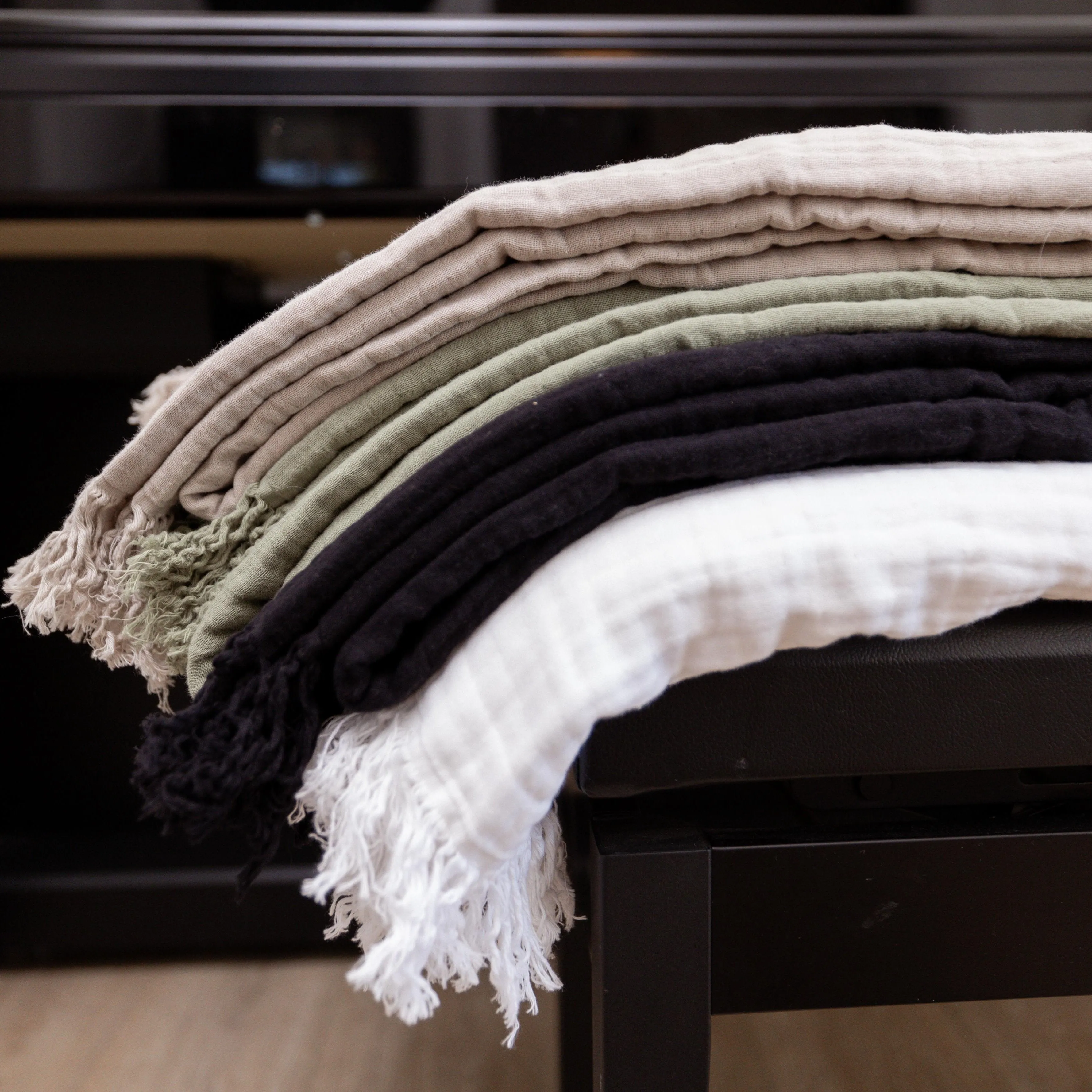 Oversized Fringe Breeze Throw