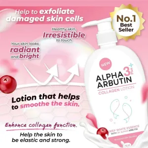 Precious Skin Thailand Alpha Arbutin 3 Plus Collagen Whitening Lotion / Hand Body 500ml