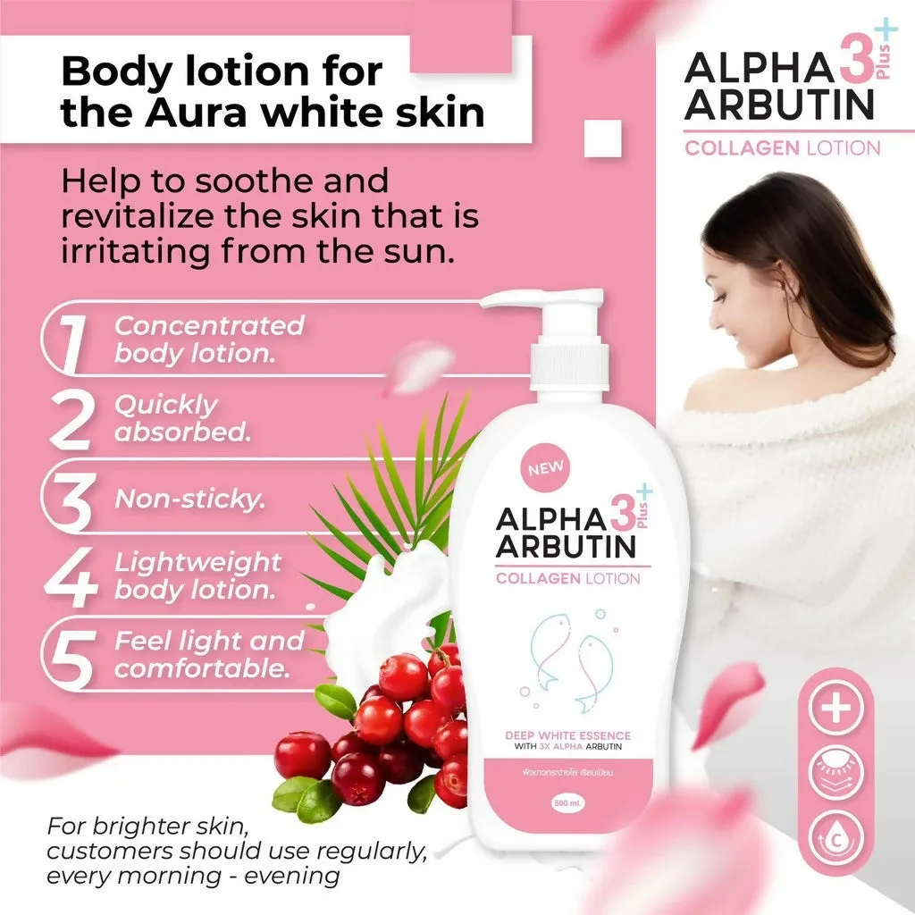 Precious Skin Thailand Alpha Arbutin 3    Whitening Body Set #1 / Lotion / Soap / Sabun