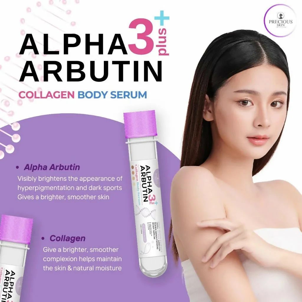 Precious Skin Thailand Alpha Arbutin 3Plus 10x Whitening Booster Collagen Body Serum/Serum 45ml