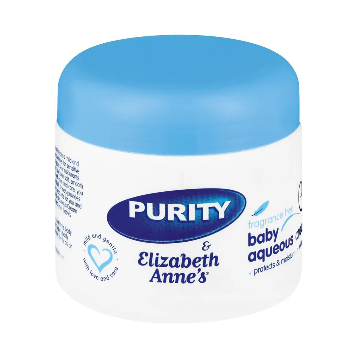 Purity & Elizabeth Anne's Baby Aqueous Cream Fragrance Free 325ml