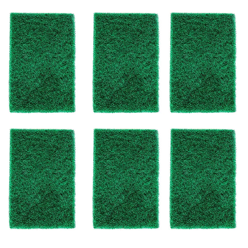 Scrub Sponge Cleaning Pads Aqua Green (Pack Of 6)
