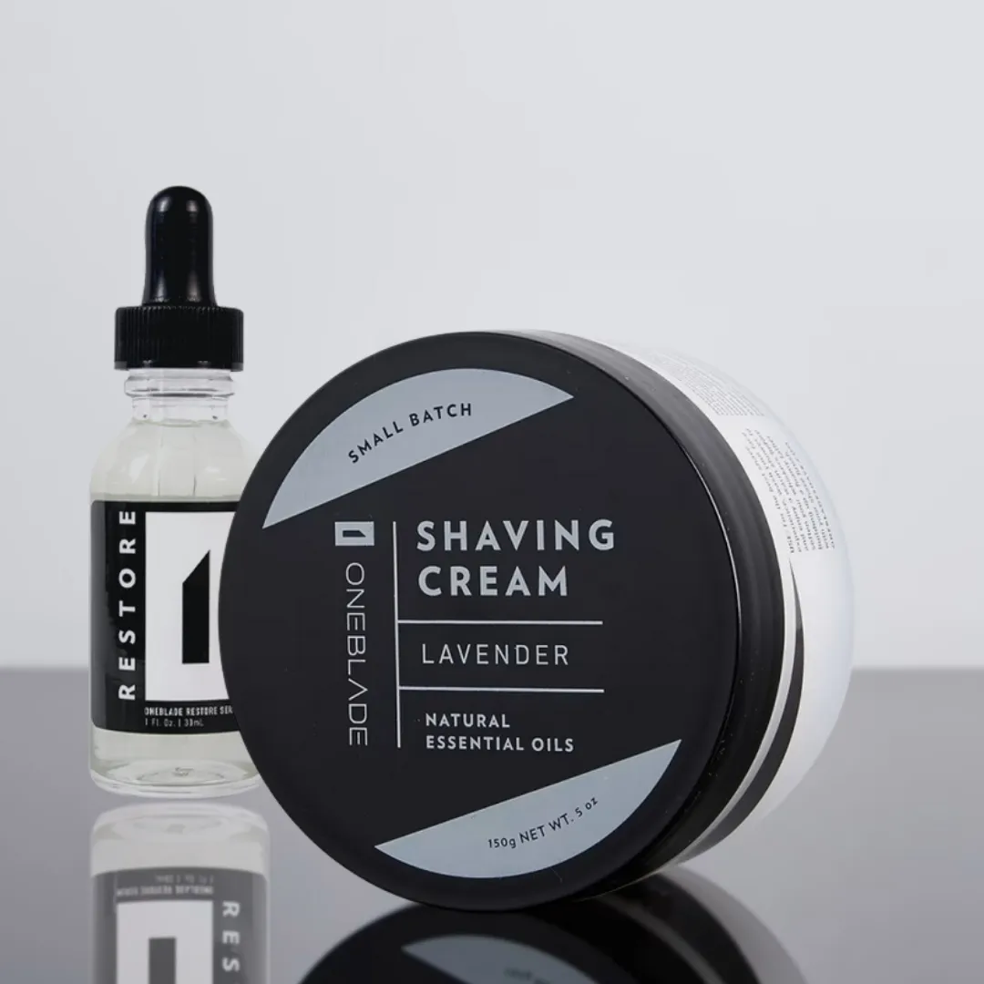 Shaving Cream and Restore Serum Set