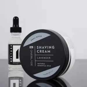 Shaving Cream and Restore Serum Set