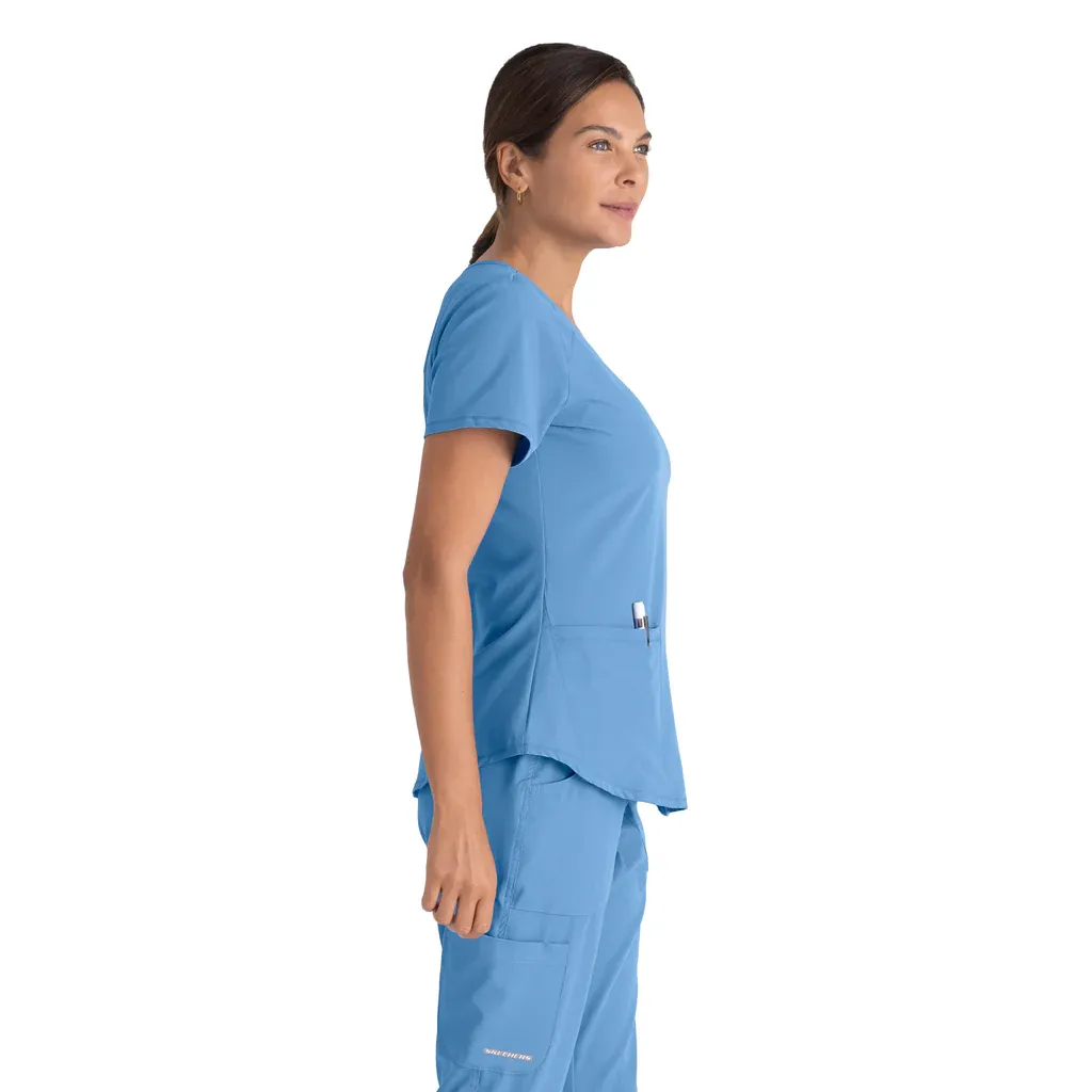 Skechers Vitality Three-Pocket Scrub Top