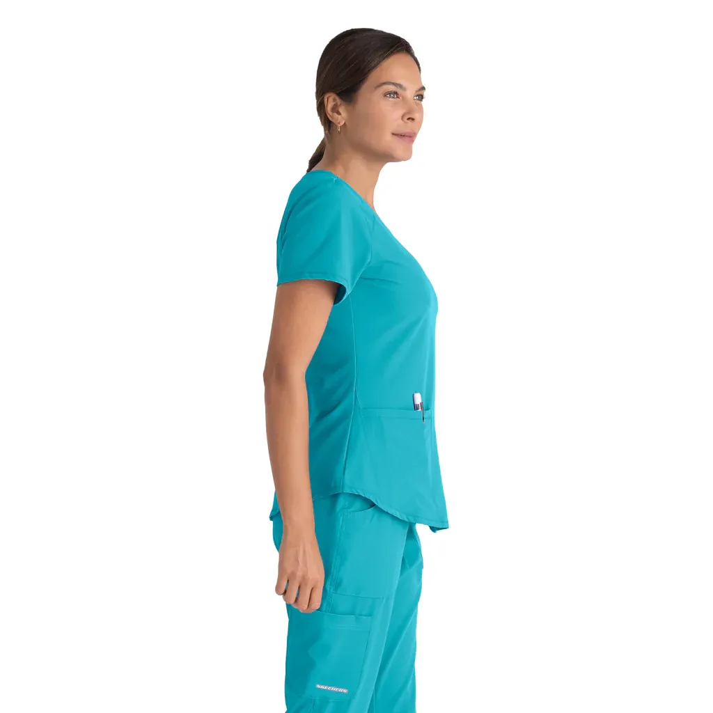 Skechers Vitality Three-Pocket Scrub Top