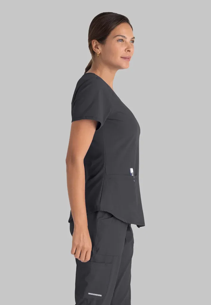 Skechers Vitality Three-Pocket Scrub Top