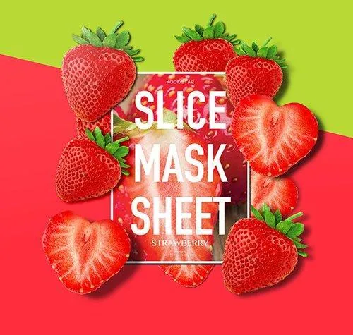 Slice Mask Cherry Blossom   Strawberry  Rose & Get Cucumber Slice Mask Free