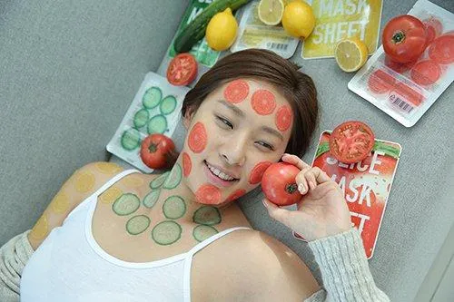 Slice Mask Cherry Blossom   Strawberry  Rose & Get Cucumber Slice Mask Free