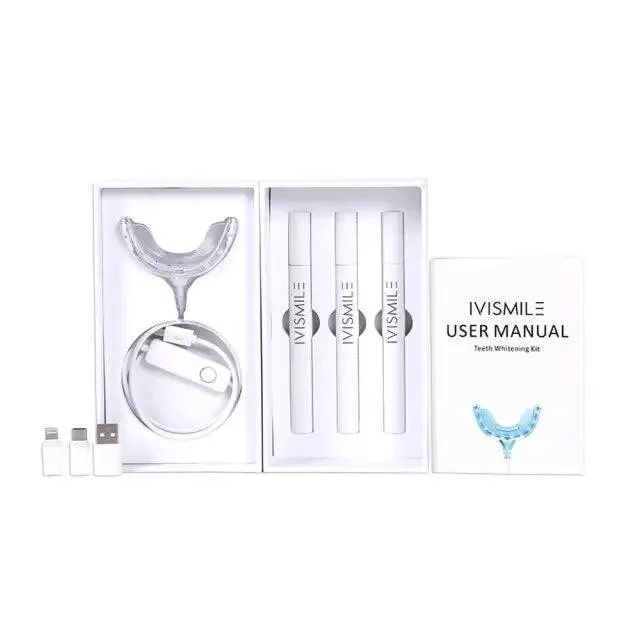 Teeth Whitening Kit With Led Light Tooth Whiterner Gel Set Home Use Oral Care Bleach Remove Dental Stains Tools