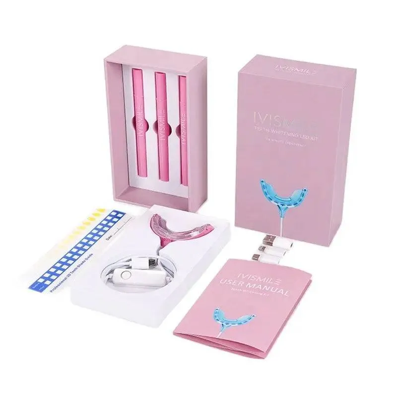 Teeth Whitening Kit With Led Light Tooth Whiterner Gel Set Home Use Oral Care Bleach Remove Dental Stains Tools