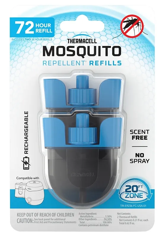 Thermacell ER236 Rechargeable Mosquito Repeller Refill, Liquid, Slight, Solvent :CD: QUANTITY: 1