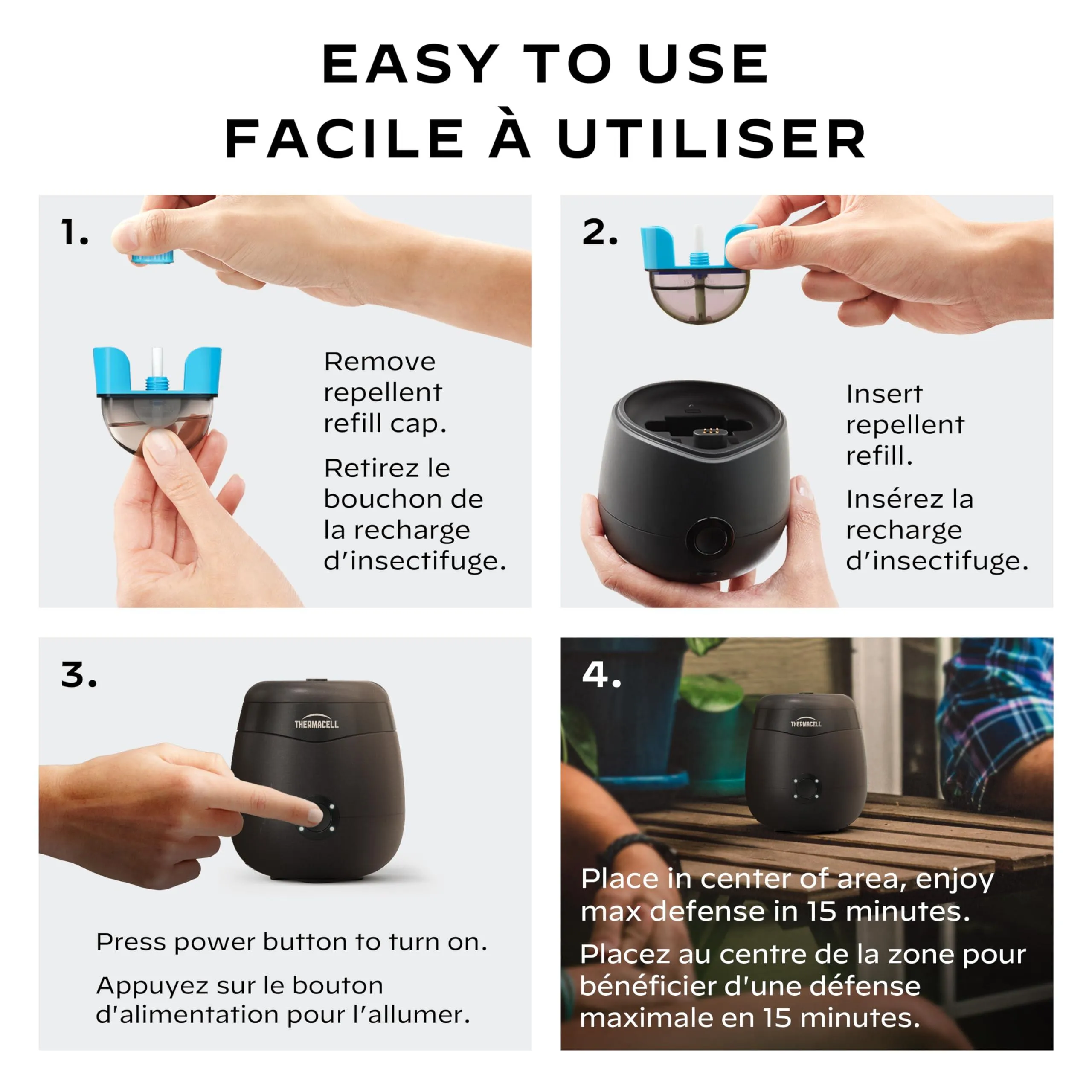 Thermacell Mosquito Rechargeable Repeller Refills; 72 Hours.