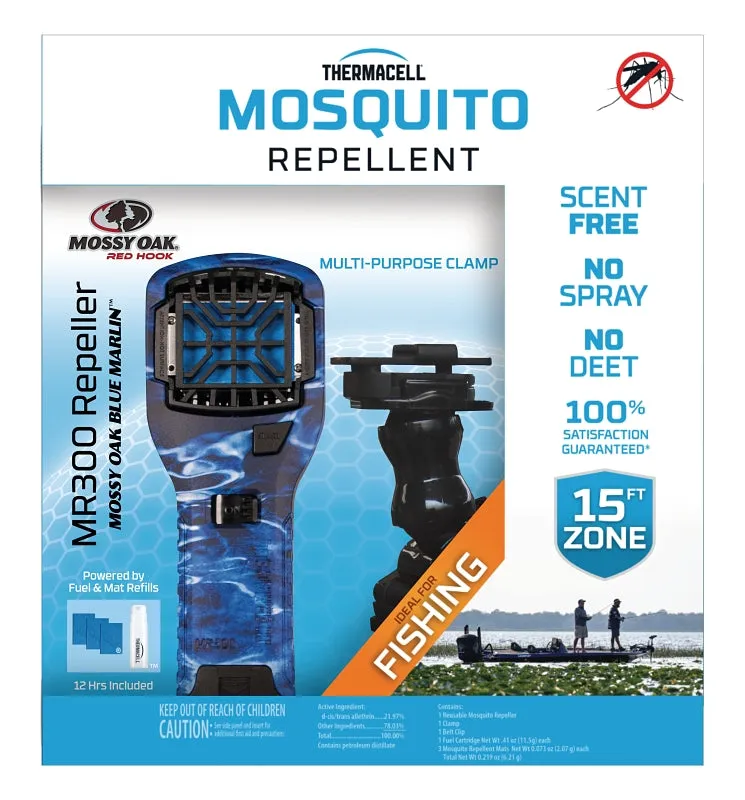Thermacell MR300MO Portable Mosquito Repeller, 12 hr Refill, 15 ft Coverage Area, Mossy Oak Housing :EA: QUANTITY: 1