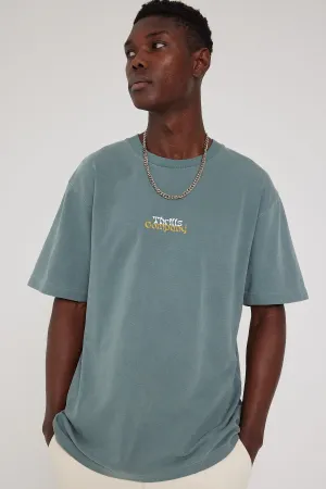 Thrills Better Future Oversized Fit Tee Scrubs Green