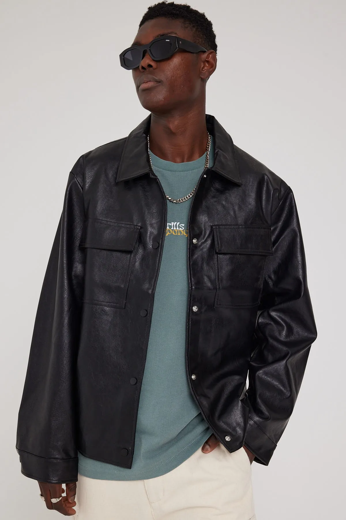 Thrills Better Future Oversized Fit Tee Scrubs Green